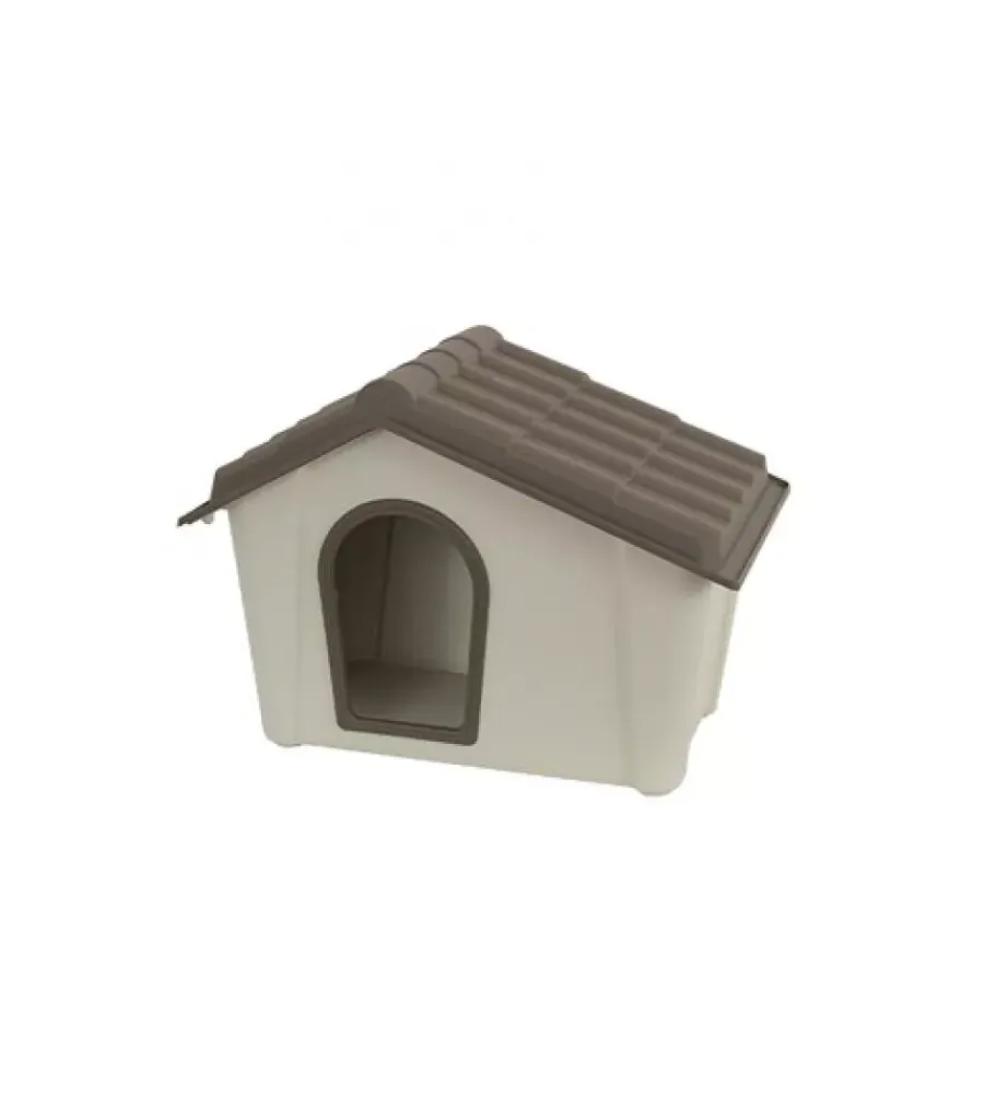 Cucce E Accessori Relativi-Art Plast Cuccia per cani da esterno artplast "pc1t" in polipropilene tortora 57,3x39,4x41,8 cm