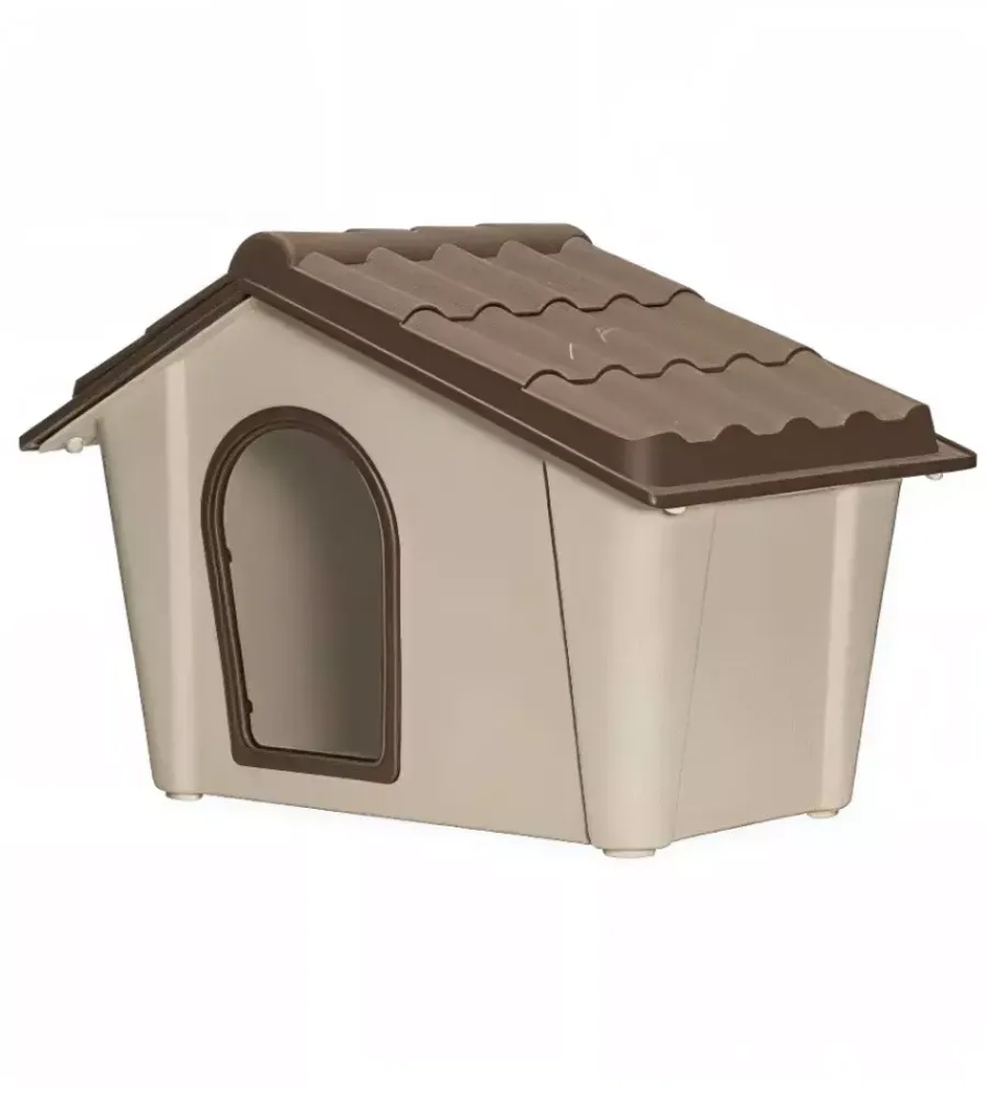 Cucce E Accessori Relativi-Art Plast Cuccia per cani da esterno artplast "pc1t" in polipropilene tortora 57,3x39,4x41,8 cm