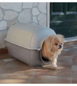 Ferplast Cucce E Accessori Relativi|Cuccia per cani da esterno "kenny mini" in resina grigio 40x66x40 cm