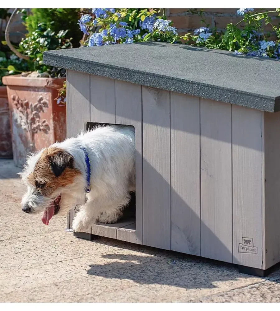 Cucce E Accessori Relativi-Ferplast Cuccia per cani da esterno "argo 60" in pino nordico 69,5x54,5x52 cm