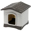 New Cuccia per cani da esterno "dogvilla 50" in resina grigio 43x48x44 cm Cucce E Accessori Relativi