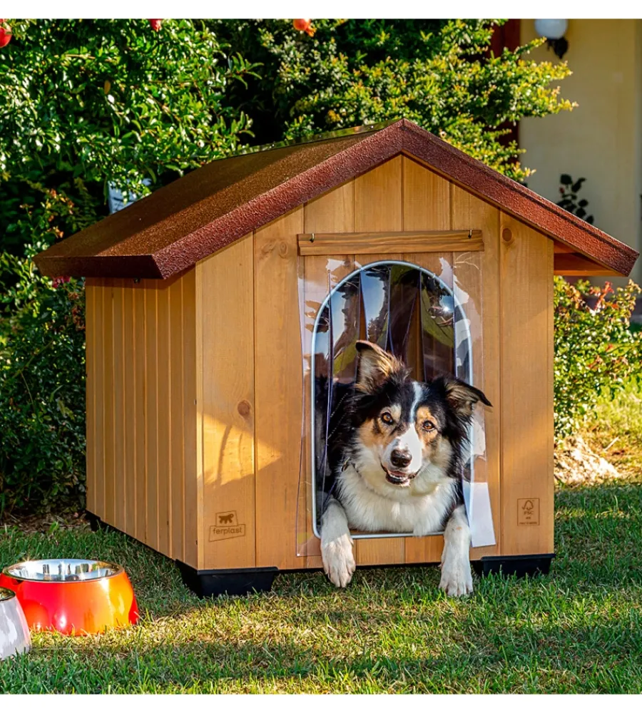 Sale Cuccia per cani da esterno "domus large" in pino nordico 81x101x78 cm Cucce E Accessori Relativi