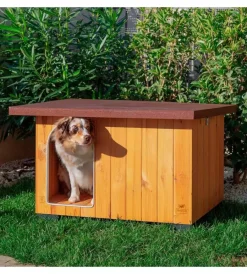Clearance Cuccia per cani da esterno "baita 80" in pino nordico 95,5x65x65,5 cm Cucce E Accessori Relativi