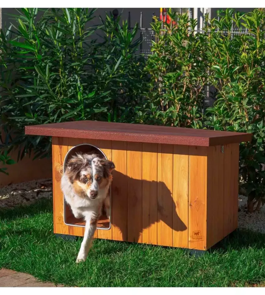 Clearance Cuccia per cani da esterno "baita 80" in pino nordico 95,5x65x65,5 cm Cucce E Accessori Relativi