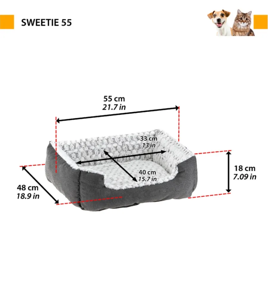 Ferplast Cuscini E Brandine|Cuccia per cani e gatti sweetie 55 -