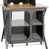 Campeggio-Brunner Cucina da campeggio pieghevole "mercury cross cooker hwt sq" in alluminio e poliestere grigio 2 scomparti 92x49x90 cm