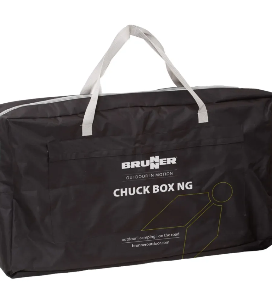 Campeggio-Brunner Cucina da campeggio pieghevole "chuck box ng" in alluminio e poliestere nero 1 scomparto 90x50x82 cm