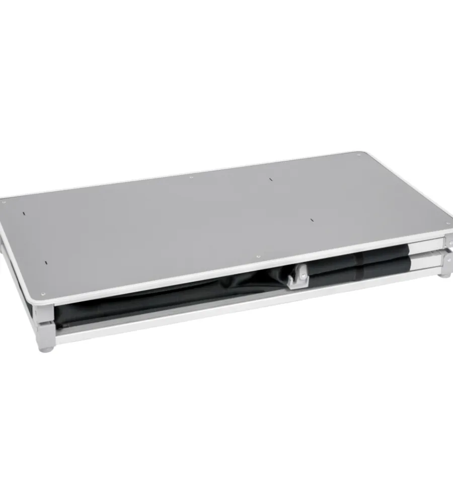 Campeggio-Brunner Cucina da campeggio pieghevole "azabache daily ct" in alluminio e poliestere grigio 2 scomparti 102x50,5x84 cm