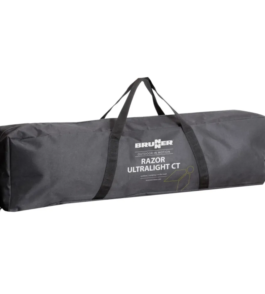 Campeggio-Brunner Cucina da campeggio pieghevole "razor ultralight ct" in alluminio e poliestere nero 2 scomparti 80x46x82 cm