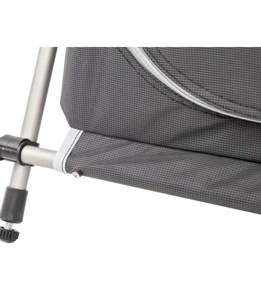 Campeggio-Brunner Cucina da campeggio pieghevole "razor ultralight ct" in alluminio e poliestere nero 2 scomparti 80x46x82 cm
