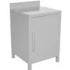 Barbecue- Cucina da esterno modulare solaria "modulo 3" in alluminio grigio chiaro 60x60x90 cm