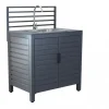 Barbecue- Cucina da esterno modulare elica garden "oklahoma 2" con lavello in alluminio antracite 90x62x125 cm
