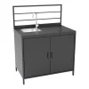 Online Cucina da esterno modulare "modulo 4" in alluminio nero con lavello e rubinetto 61,5x100x130 cm Barbecue