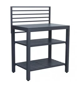 Barbecue- Cucina da esterno modulare elica garden "oklahoma 1" in alluminio antracite 90x62x125 cm