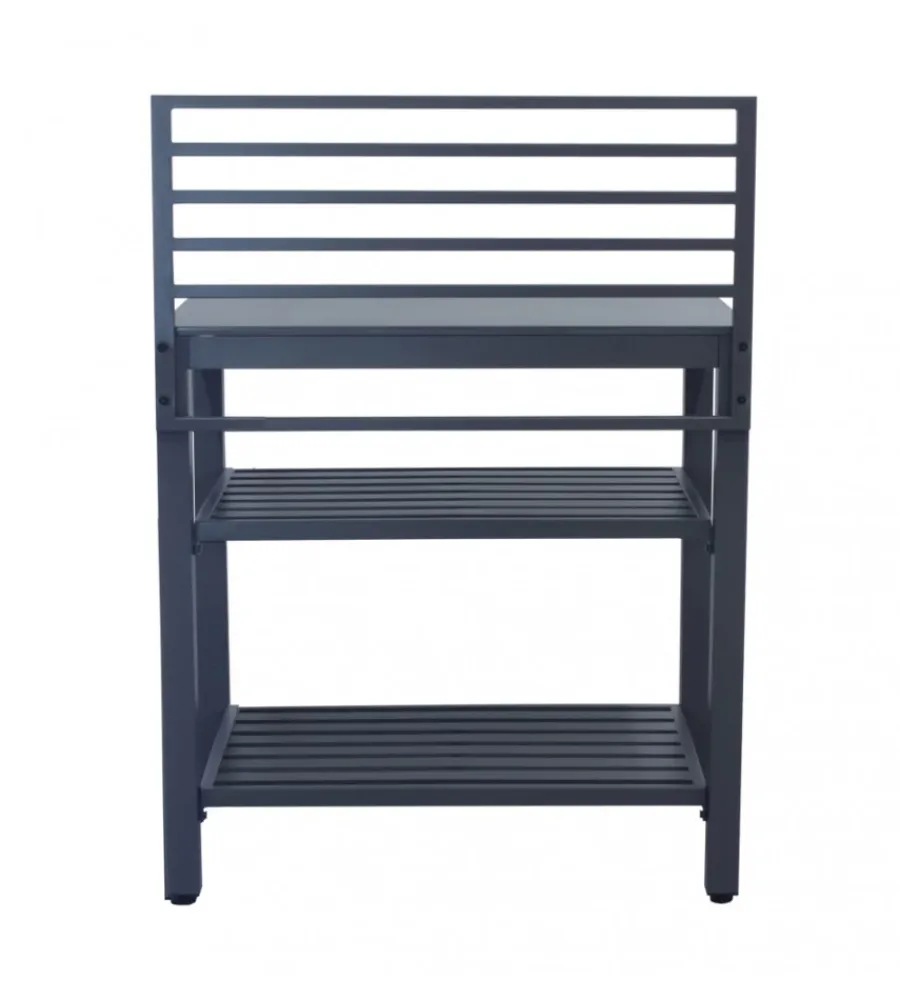 Barbecue- Cucina da esterno modulare elica garden "oklahoma 1" in alluminio antracite 90x62x125 cm