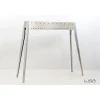 Lisa Barbecue|Cuocispiedini a carbonella "miami 800" in acciaio inox  106x36x83 cm
