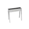 Barbecue-Lisa Cuocispiedini a carbonella "milano 50" in acciaio inox 50x32,5x49,5 cm