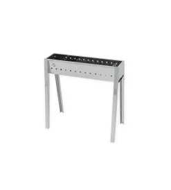 Barbecue-Lisa Cuocispiedini a carbonella "milano 50" in acciaio inox 50x32,5x49,5 cm