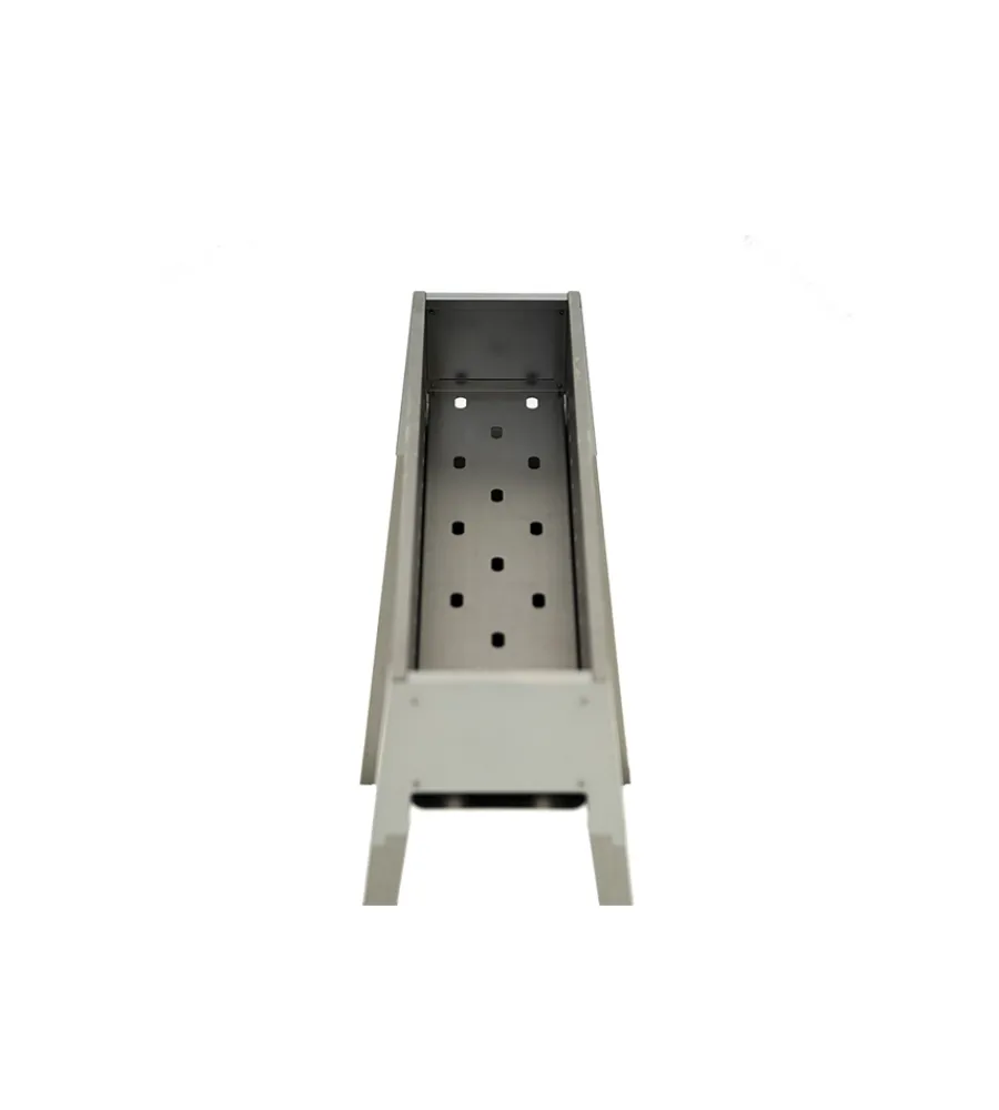 Barbecue-Lisa Cuocispiedini a carbonella "torino 50" in ferro alluminato 50x32,5x49,5 cm