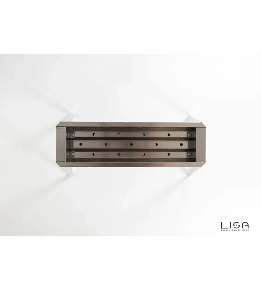 Barbecue-Lisa Cuocispiedini a carbonella "miami 500" in acciaio inox 60x36x83 cm