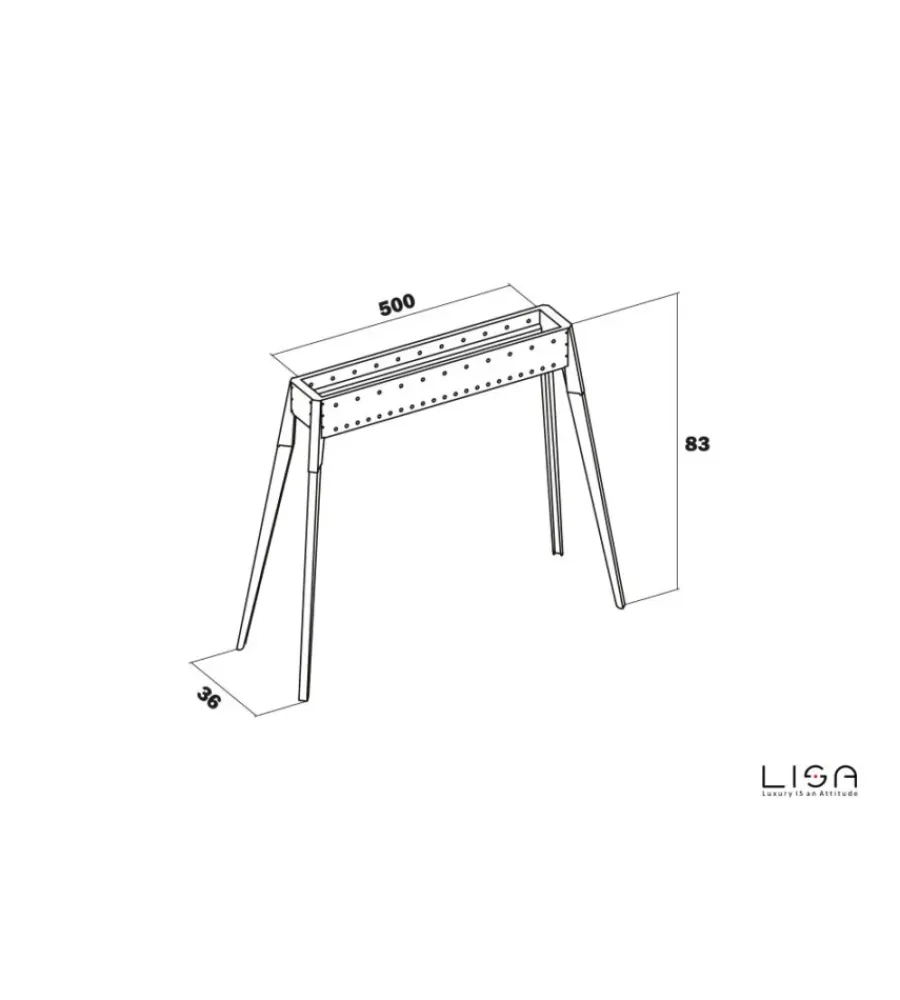 Barbecue-Lisa Cuocispiedini a carbonella "miami 500" in acciaio inox 60x36x83 cm