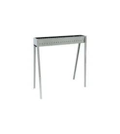 Lisa Barbecue|Cuocispiedini "milano 80" in acciaio inox 78,5x32,5x79,5 cm