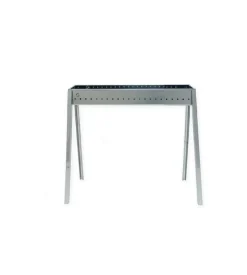 Lisa Barbecue|Cuocispiedini "milano 80" in acciaio inox 78,5x32,5x79,5 cm