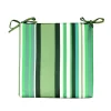 Clearance Cuscino per sedia da esterno con fantasia a righe verde 40x40x4 cm Mobili Da Giardino E Accessori