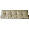Outlet Cuscino schienale per divano pallet in tessuto beige 120x40x10 cm Tessile D'Arredo