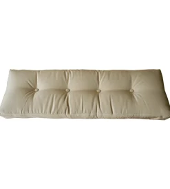 Outlet Cuscino schienale per divano pallet in tessuto beige 120x40x10 cm Tessile D'Arredo