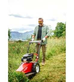 Blue Bird Barre Falcianti|Decespugliatore a scoppio su ruote bluebird "domino ts pro ho" con testina e lama 4t 201 cc - motore honda