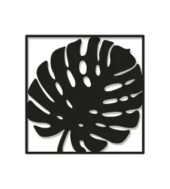Decorazione Pareti|Decorazione in metallo da muro "leaf", 27,5x27,5 cm