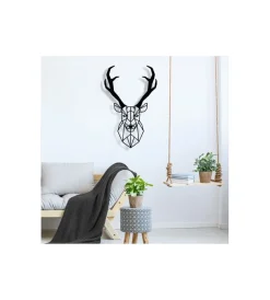 Hot Decorazione in metallo da muro "renna", 37x58 cm Decorazione Pareti