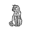 Decorazione Pareti- Decorazione in metallo da muro "cat", 58,5x35 cm