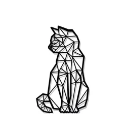 Decorazione Pareti- Decorazione in metallo da muro "cat", 58,5x35 cm