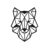 Decorazione Pareti|Decorazione in metallo da muro "wolf", 54x43 cm