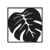 Decorazione Pareti- Decorazione in metallo da muro "leaf", 27,5x27,5 cm