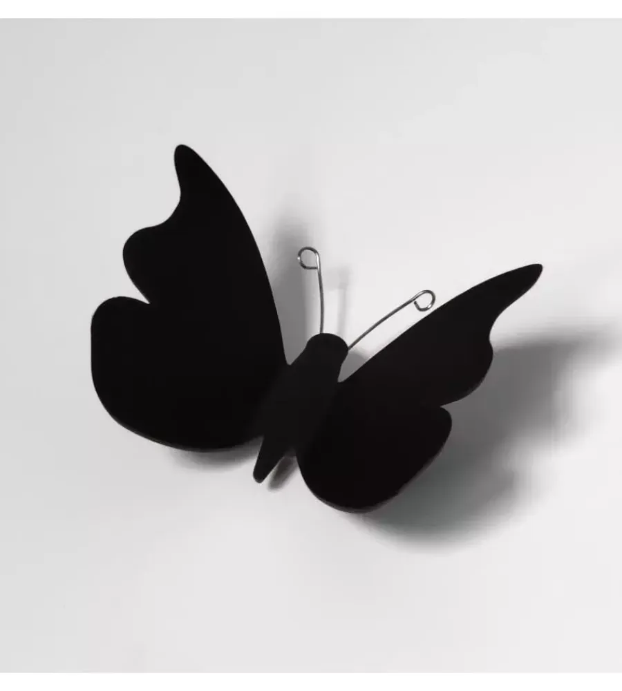 Sale Decoro murale 3d "black butterflies" Decorazione Pareti