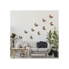 Decorazione Pareti- Decoro murale 3d "bronze butterflies"