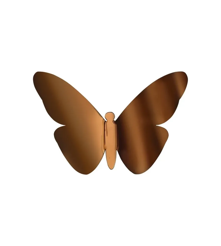 Decorazione Pareti- Decoro murale 3d "bronze butterflies"