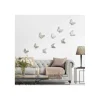 Discount Decoro murale 3d "silver metal butterflies" Decorazione Pareti