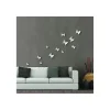 Decorazione Pareti|Decoro murale 3d "white butterflies"