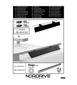 Portaggio-Nordrive Deflettore aero kargo k11 - 110 cm n11054 -