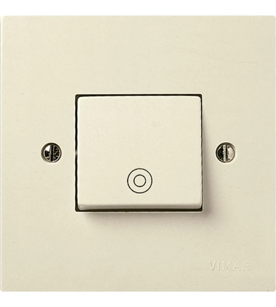 Serie Civili|Deviatore 1p 10ax avorio mascot - tasto largo