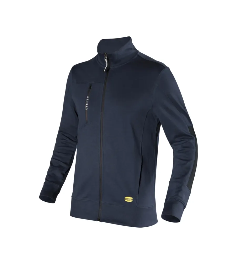 Maglie E Felpe|Maglie E Felpe-Diadora felpa da lavoro sweatshirt zip blu, tg xl