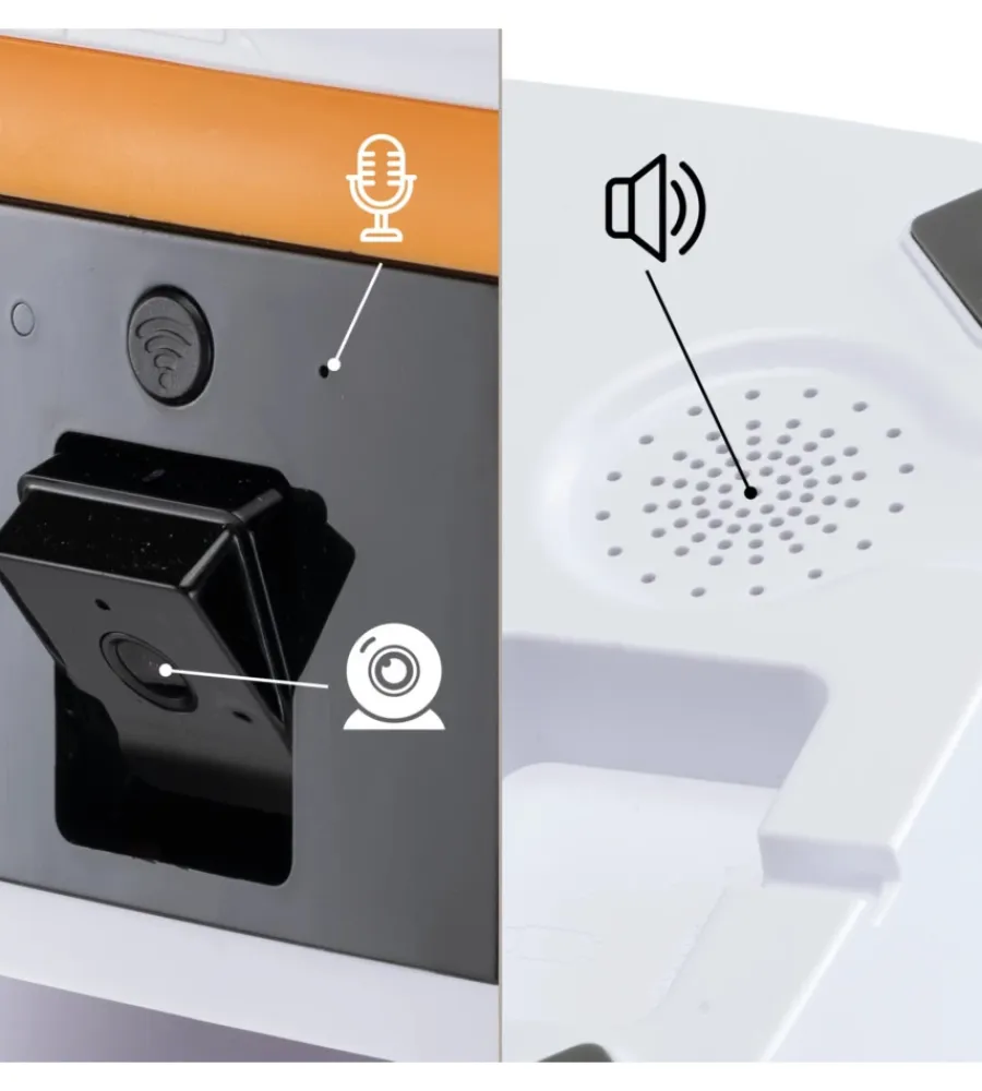 Discount Distributore automatico di cibo cani e gatti "risto pet smart" bianco con controllo wi-fi Ciotole