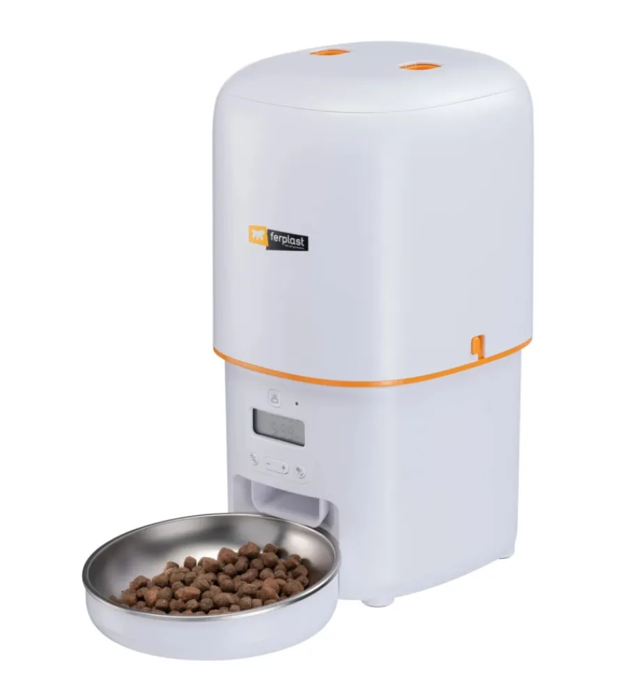 Ciotole-Ferplast Distributore automatico di cibo per cani e gatti "risto pet", 4 litri