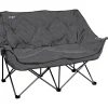 Campeggio-Brunner Divano 2 persone da campeggio "action sofa" in acciaio e poliestere grigio 148x63x44/92 cm