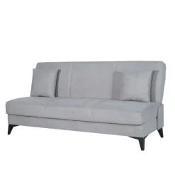 BellaHome Divani|Divano 3 posti "abete" grigio 185x78x90 cm