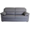 BellaHome Divani|Divano 3 posti "firenze" grigio tessuto sfoderabile e antimacchia, 190x95x93 cm